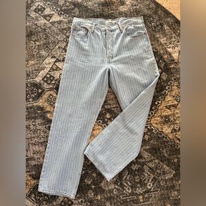 Levi’s Ribcage Straight Ankle Pinstripe jeans 34